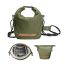K&F Concept Urban Wander 11, 5L, fotós oldaltáska, zöld