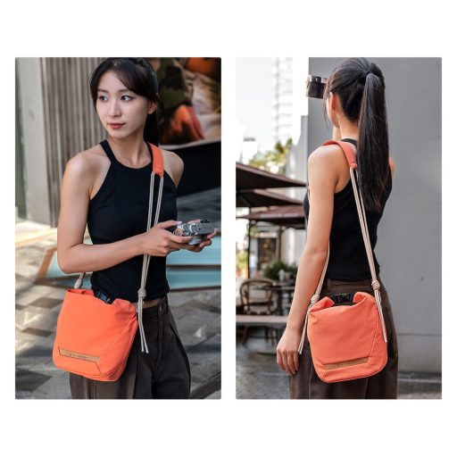 K&F Concept Urban Wander 11, 5L, fotós oldaltáska, narancs