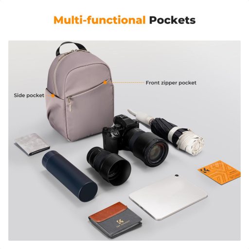 K&F Concept U08 egyvállas mini fotós hátizsák, 5L, rózsaszín