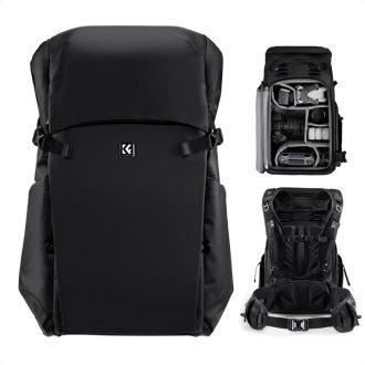 K&F Concept 30L Star Wander 02, fotós hátizsák, fekete