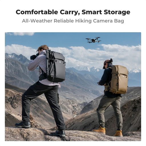 K&F Concept 30L Star Wander 02, fotós hátizsák, fekete