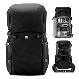 K&F Concept 40L Star Wander 05, fotós hátizsák, fekete