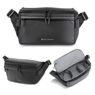   K&F Concept Urban Wander Sling, 12L fotos oldaltáska, fekete