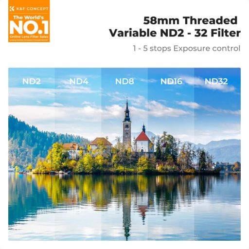K&F Concept MagSafe szűrőtartó adapter 58 mm ND2-32 VND szűrővel, iPhone 17 Pro