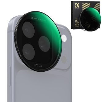   K&F Concept ND2-32 Snap-on szűrő, HD bevonat, vízálló, karcálló, fekete,  iPhone 17 Pro/Max