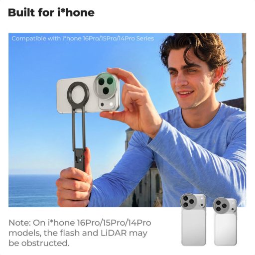K&F Concept CPL Snap-on szűrő, HD bevonat, vízálló, karcálló, ezüst,  iPhone 17 Pro/Max