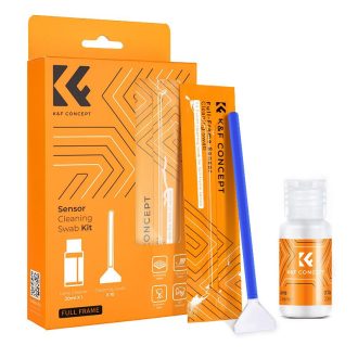   K&F Concept kamera full frame tisztító szett, 24 mm, 10 db-os + 20 ml tisztító folyadékkal