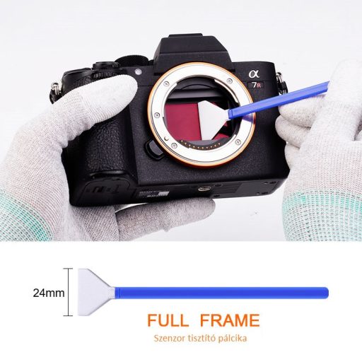 K&F Concept kamera full frame tisztító szett, 24 mm, 10 db-os + 20 ml tisztító folyadékkal