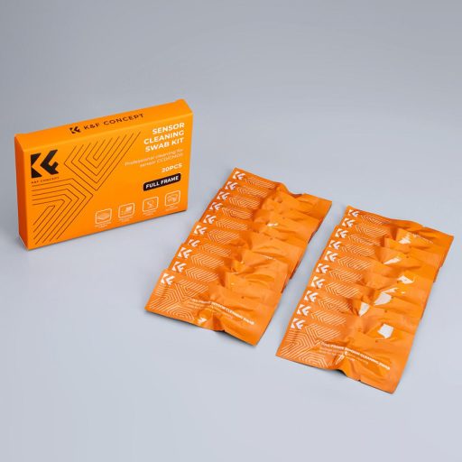 K&F Concept cserélhető tisztító toll készlet, full frame tisztító pálcika, 20 darab