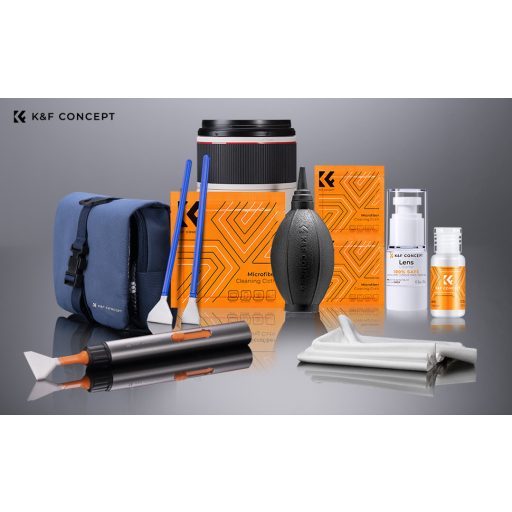K&F Concept 23 az 1-ben kamera objektív tisztító készlet + 15 ml tisztító folyadék