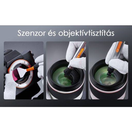K&F Concept 23 az 1-ben kamera objektív tisztító készlet + 15 ml tisztító folyadék