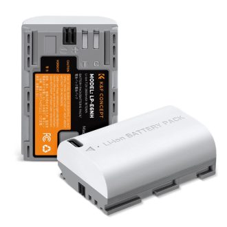   K&F Concept LP-E6NH akkumulátor, 2db, 2250mAh, USB-C csatlakozóval