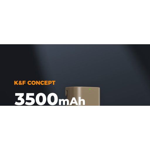 K&F Concep NP-F550 akkumulátor 3500mAh, USB-C csatlakozóval