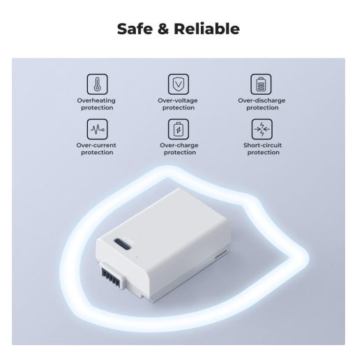 K&F Concept EN-EL25 akkumulátor 1250mAh, USB-C csatlakozóval