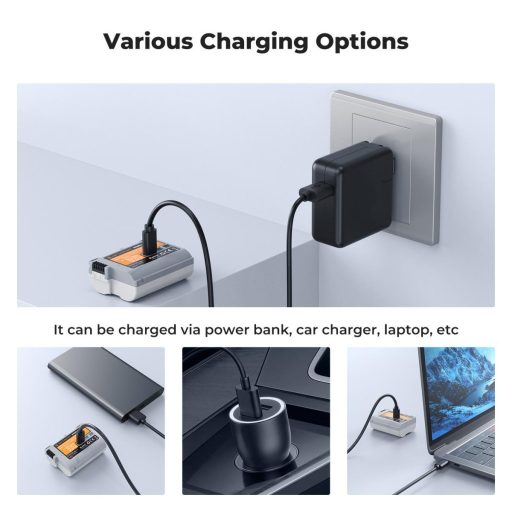 K&F Concept EN-EL15C akkumulátor 2600mAh, USB-C csatlakozóval