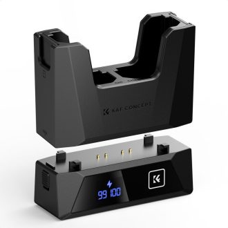   K&F Concept hordozható moduláris dupla töltő, 2db NP-FZ100 akkumulátorhoz