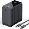 K&F Concept NP-F970 akkumulátor 10500mAh, dupla USB-C I/O, USB-A, érintőkijelző, PD45W, USB