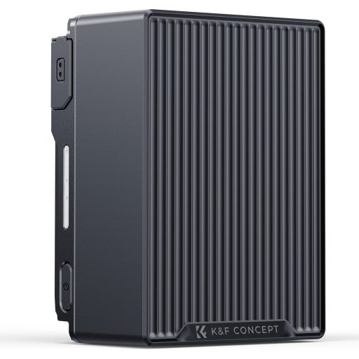 K&F Concept V-Mount akkumulátor, 99Wh, 14.8V, 6700mAH, 100W, BP, dual D-TAP, szürke