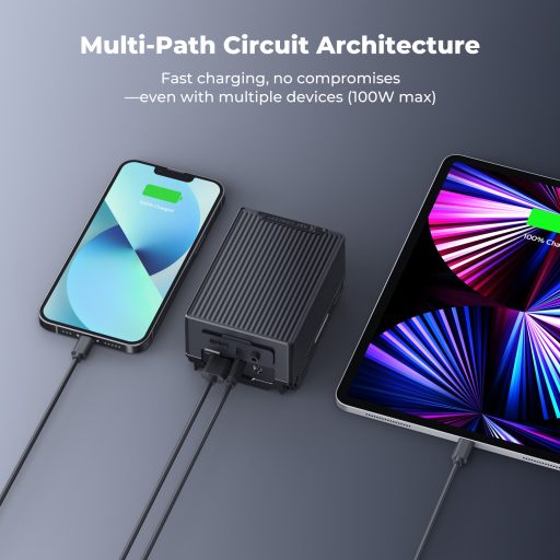 K&F Concept V-Mount akkumulátor, 99Wh, 14.8V, 6700mAH, 100W, BP, dual D-TAP, szürke