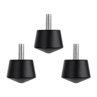   K&F Concept univerzális csúszásgátló gumis állványláb tüske, 1/4"-os menet, 3 darabos szett