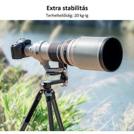 K&F Concept gimbal állványfej, arca swiss, CNC alumínium ötvözet