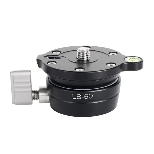 K&F Concept LB-60 panoráma állvány fej, 10kg teherbírás, 3/8"-os csatlakozás, vízszintjelző