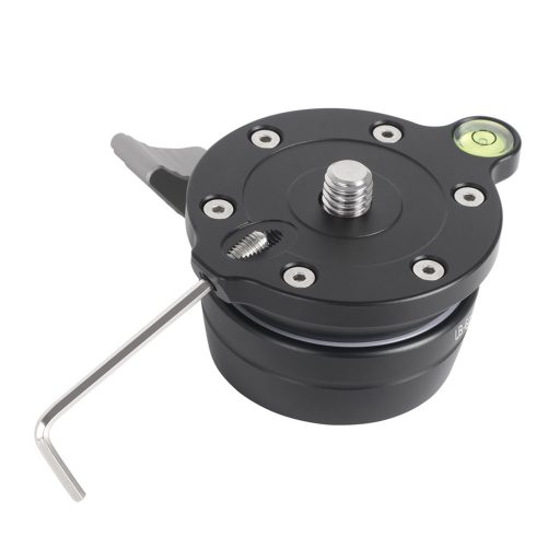 K&F Concept LB-60 panoráma állvány fej, 10kg teherbírás, 3/8"-os csatlakozás, vízszintjelző