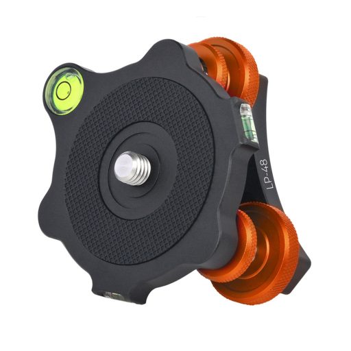 K&F Concept LP-48 állványfej, 3db szintező, 2db vízszintjelző, 15kg teherbírás