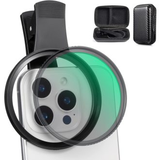   K&F Concept unverzális csipeszes szűrőtartó mobiltelefonokhoz, 67mm