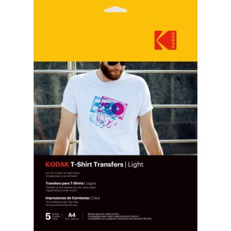   Kodak pólóra vasalható hőtranszfer fotópapír, világos színű pólókhoz, A4, 5db
