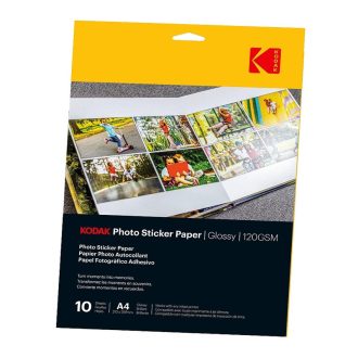   Kodak fotópapír ragasztható matrica, A6, 10x15cm, fényes, 120g, 20db