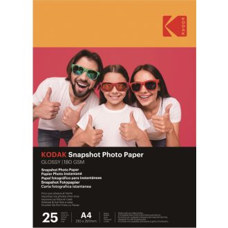   Kodak Snapshot fotópapír, fényes, A4, 21x29,7cm, 180g, 25db