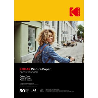   KODAK Picture fotópapír - High Gloss 230g, A4, 21x29,7cm, 50db