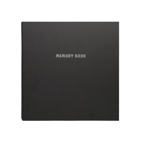 Kodak Memory fotó abum, öntapadó fólia, 32,5x33 cm, 20oldal/40lap, szövet borító, fekete