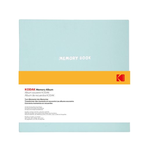 Kodak Memory fotó abum, öntapadó fólia, 23,5x27 cm, 20oldal/40lap, szövet borító, zöld