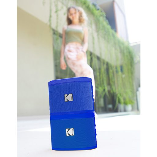 Kodak Soundbrix hordozható hangfal, összekapcsolható, moduláris, 2db, kék