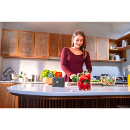 Kodak Soundbrix hordozható hangfal, összekapcsolható, moduláris, szürke