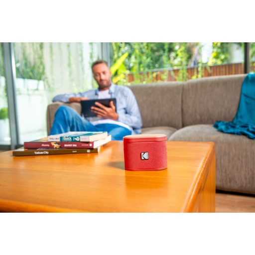 Kodak Soundbrix hordozható hangfal, összekapcsolható, moduláris, piros