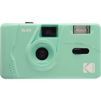   Kodak M35 analóg filmes fényképezőgép, 35 mm filmhez, mentazöld