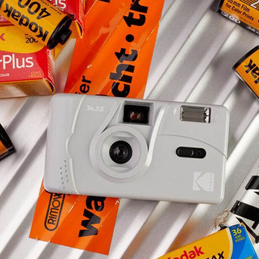 Kodak M35 analóg filmes fényképezőgép, 35 mm filmhez, márvány szürke