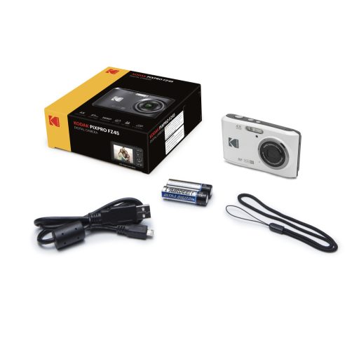 Kodak Pixpro FZ45 kompakt, digitális fényképezőgép, fehér
