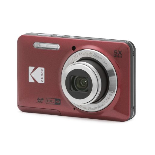 Kodak Pixpro FZ55 nagy teljesítményű kompakt digitális fényképezőgép, piros
