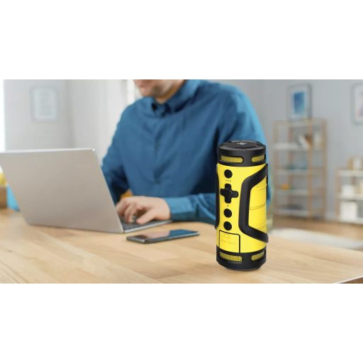 Kodak hordozható hangszóró, 6W teljesítmény, 3.7V/2000mAh akkumulátor, kulacstartóval kerékpárra