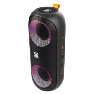   Kodak hordozható hangszóró, 2x10W teljesítmény, 7.4V/2000mAh akkumulátor, ipx6 fokozottan vízálló