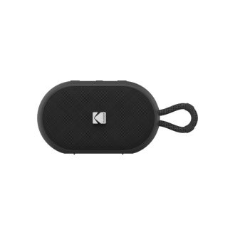   Kodak hordozható hangszóró, 3.7V/1500mAh akkumulátor, ipx7 víz alá meríthető, fekete