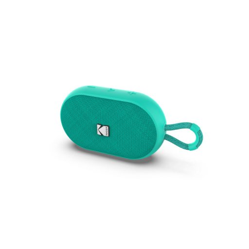 Kodak hordozható hangszóró, 3.7V/1500mAh akkumulátor, ipx7 víz alá meríthető, zöld