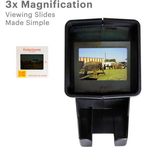 Kodak Slide Viewer, 35mm-es kisfilm és dianézegető, 3x-os nagyítás, led átvilágítás