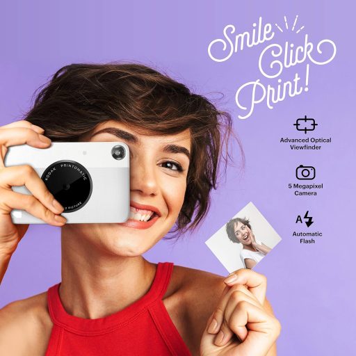 Kodak Printomatic instant fényképezőgép, Zink 2x3" papírméret, szürke