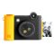 Kodak Smile+ instant fényképezőgép, mobilnyomtató, (Android/IOS) Zink 2x3" papírméret, fekete sárga