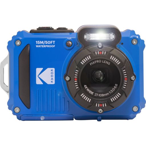 Kodak Pixpro WPZ2 vízálló, porálló, ütésálló digitális fényképezőgép, kék, 2db akku, 16gb micro sd